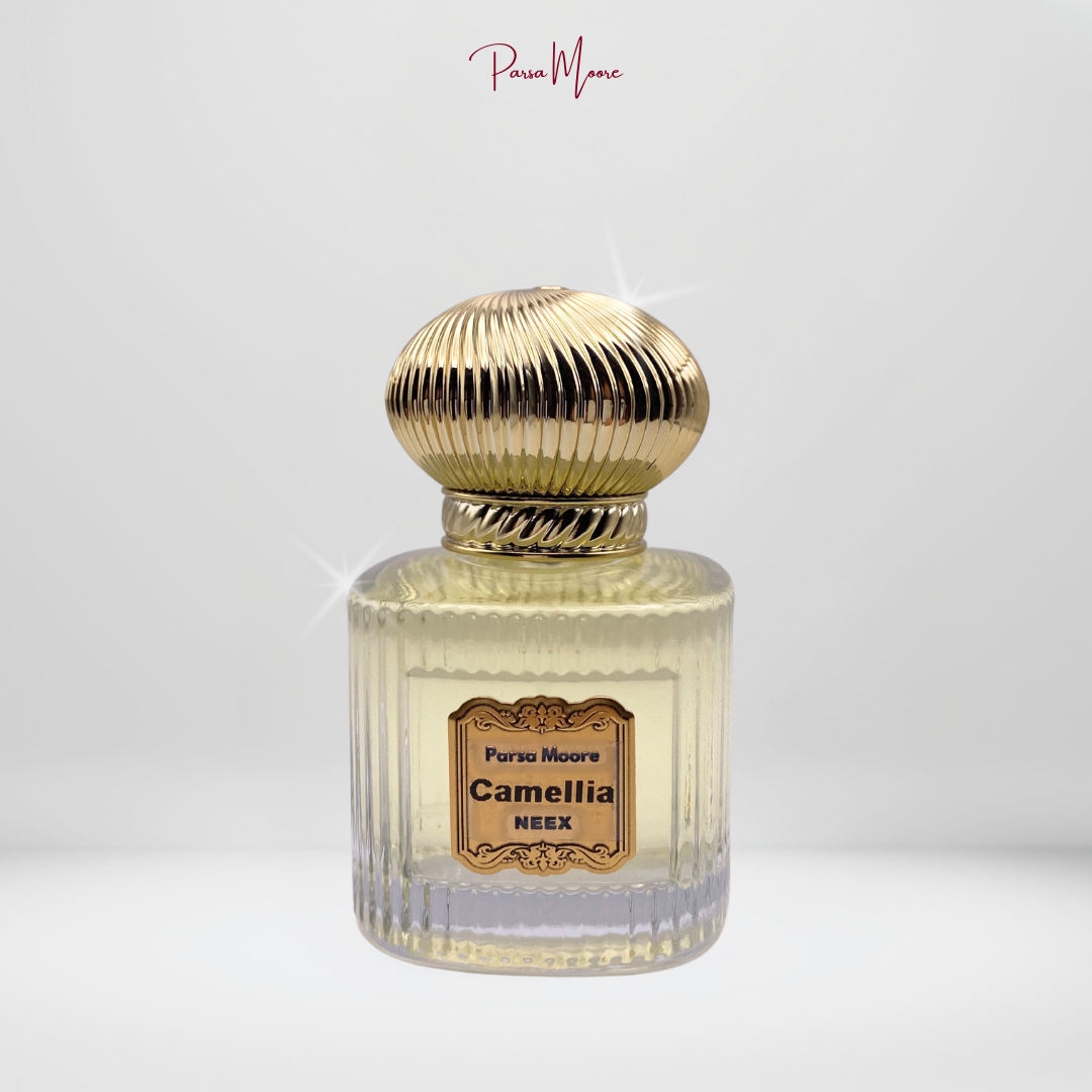 NEEX Camellia perfume bottle – elegant floral musk creation