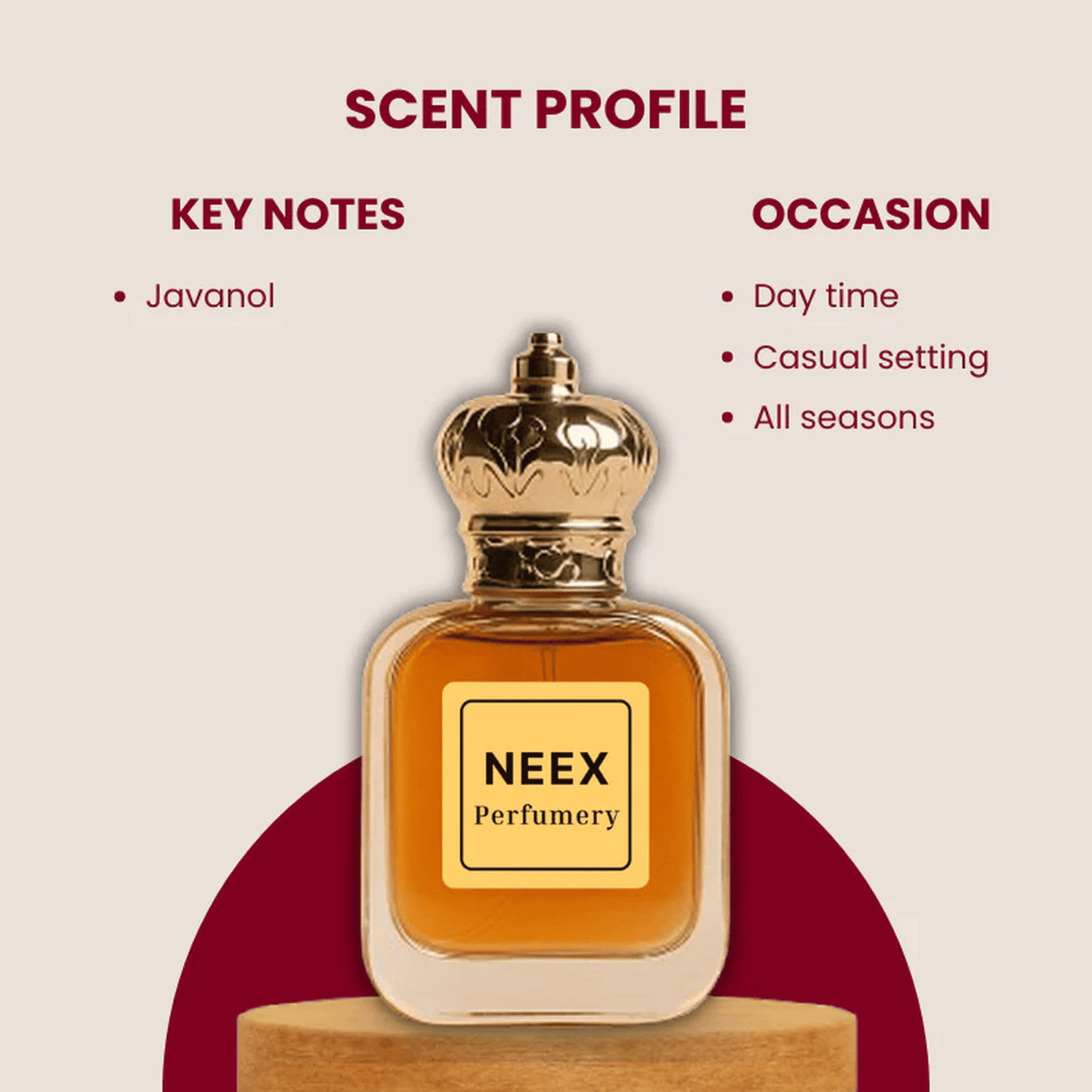 Luxury fragrance with Javanol – woody & minimalist