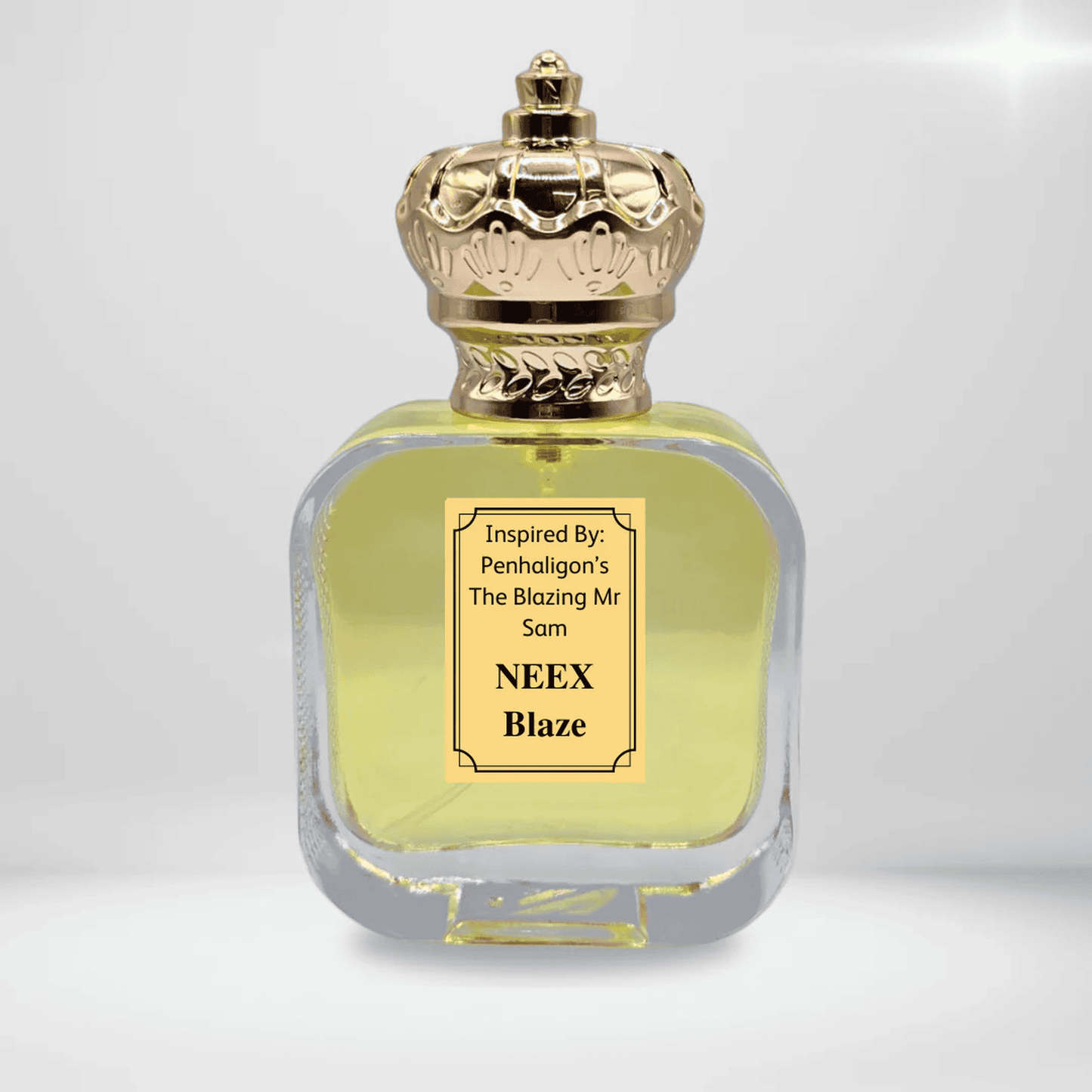 NEEX Blaze perfume bottle – inspired by The Blazing Mr Sam