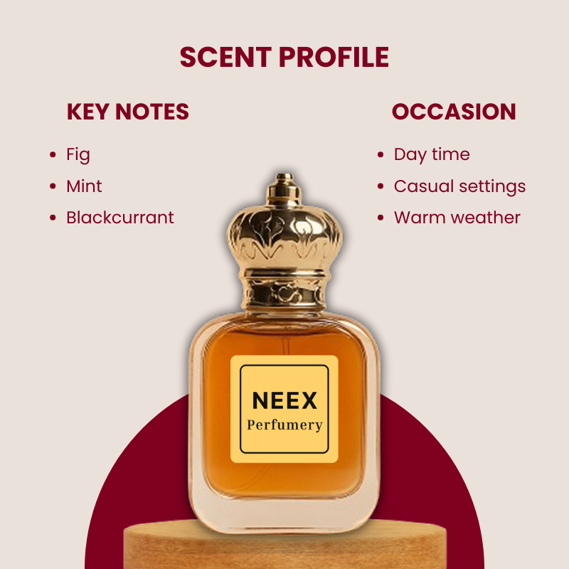 Fresh fruity scent with fig, mint, blackcurrant – ideal for summer freshness