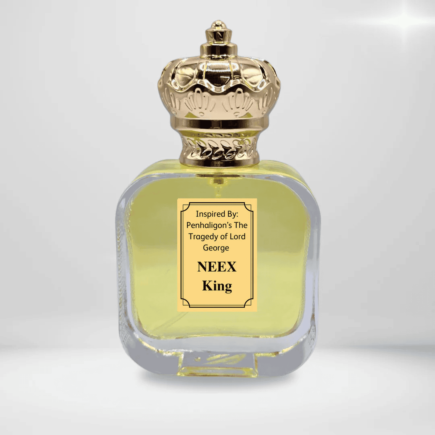 NEEX King perfume bottle – inspired by The Tragedy of Lord George