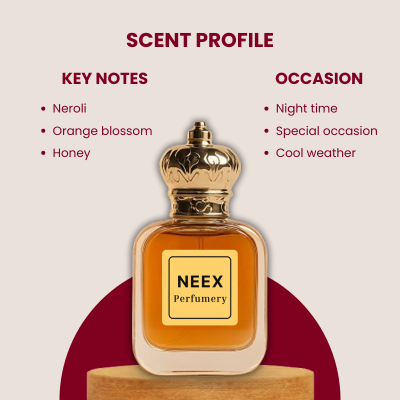 Luxury fragrance with neroli, orange blossom, honey – sweet & opulent