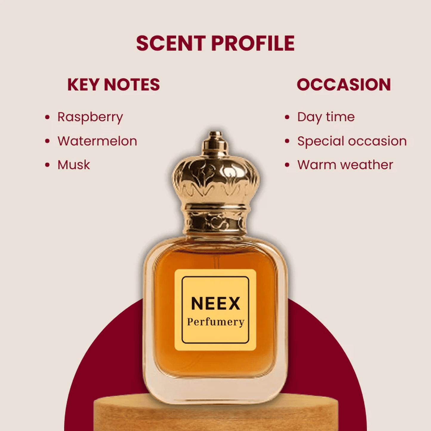 Luxury fragrance with raspberry, watermelon, musk – fresh & juicy