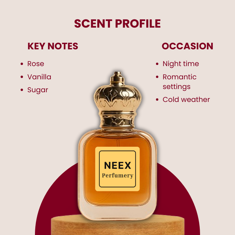 Luxury fragrance with rose, vanilla, sugar – sweet & long-lasting