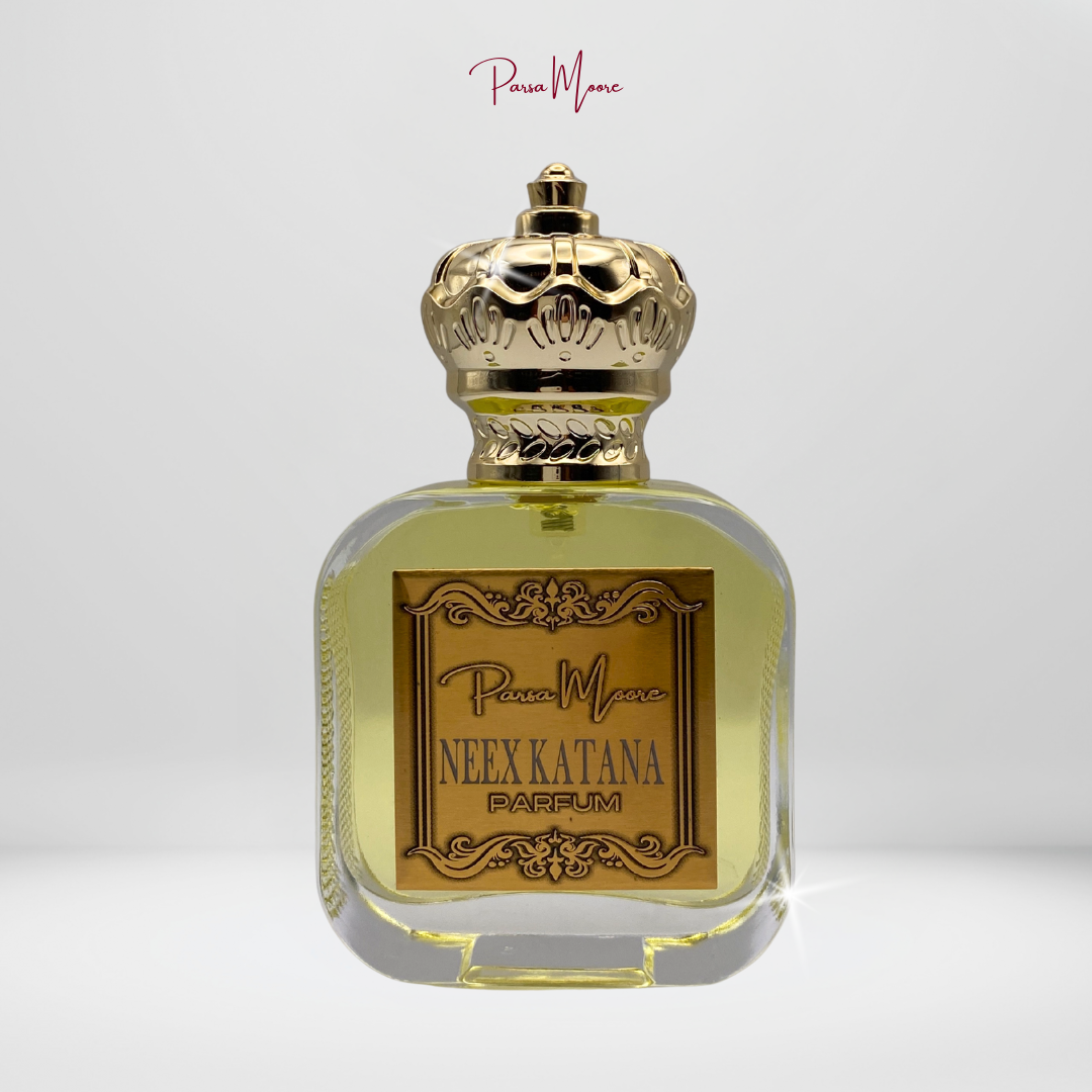 NEEX Katana perfume bottle – original creation by Parsa Moore
