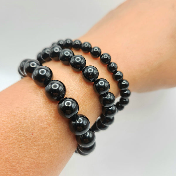 obsidian, crystal, bracelet