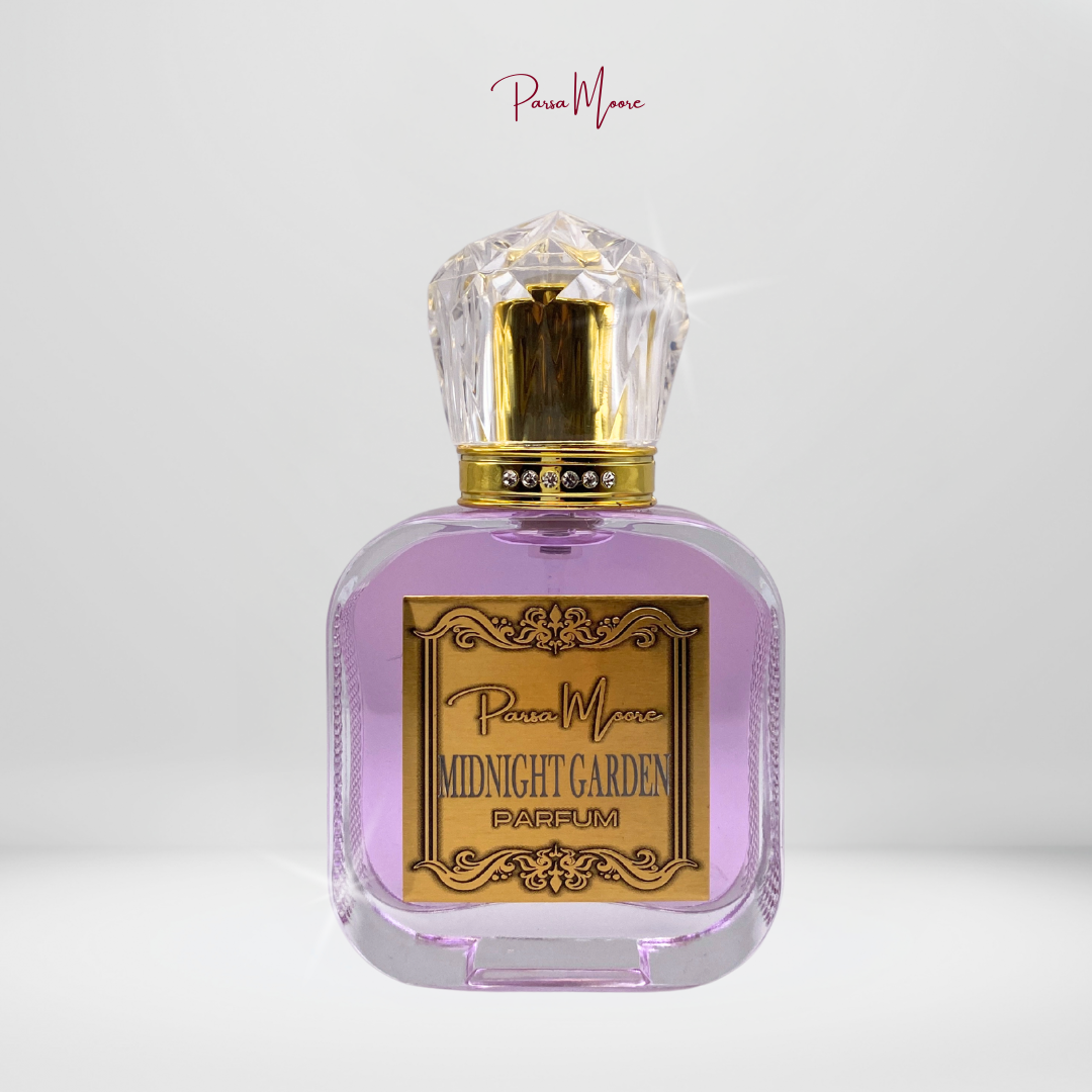 NEEX Midnight Garden perfume bottle – created by Parsa Moore