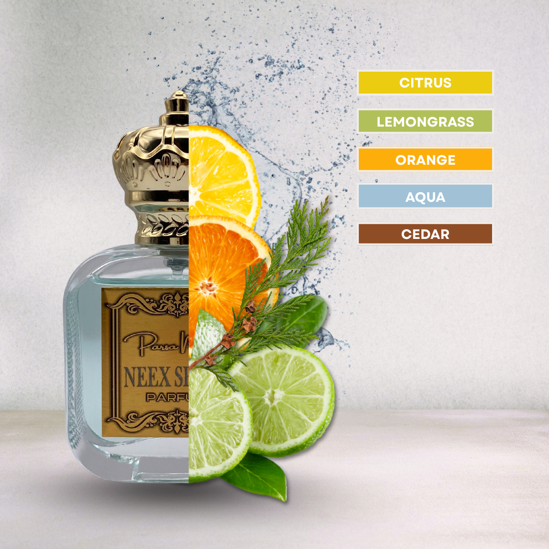Luxury fragrance with citrus, lemongrass, cedar – fresh & energizing