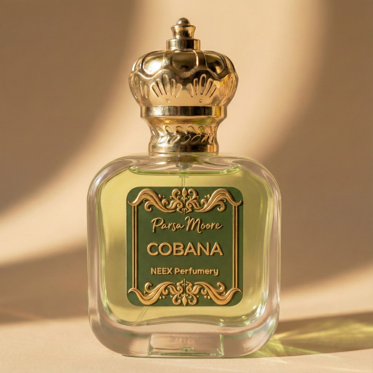 NEEX Cobana perfume bottle – created by Parsa Moore