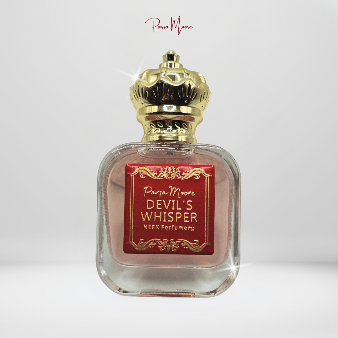 NEEX Devil’s Whisper perfume bottle – created by Parsa Moore
