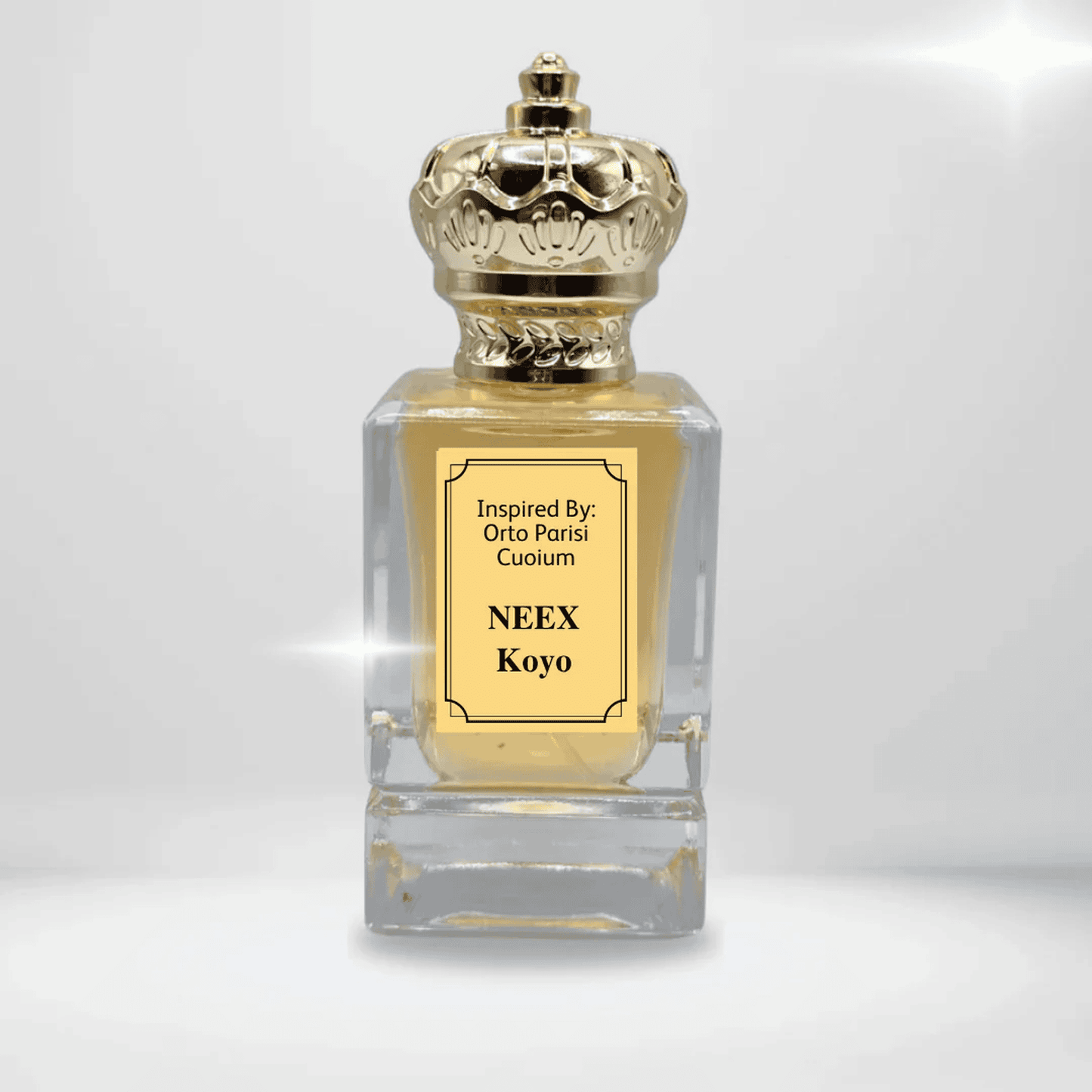 Experience NEEX Koyo, inspired by Cuoium, with notes of leather, suede, and vetiver. A bold and sensual fragrance perfect for autumn and unforgettable nights.
