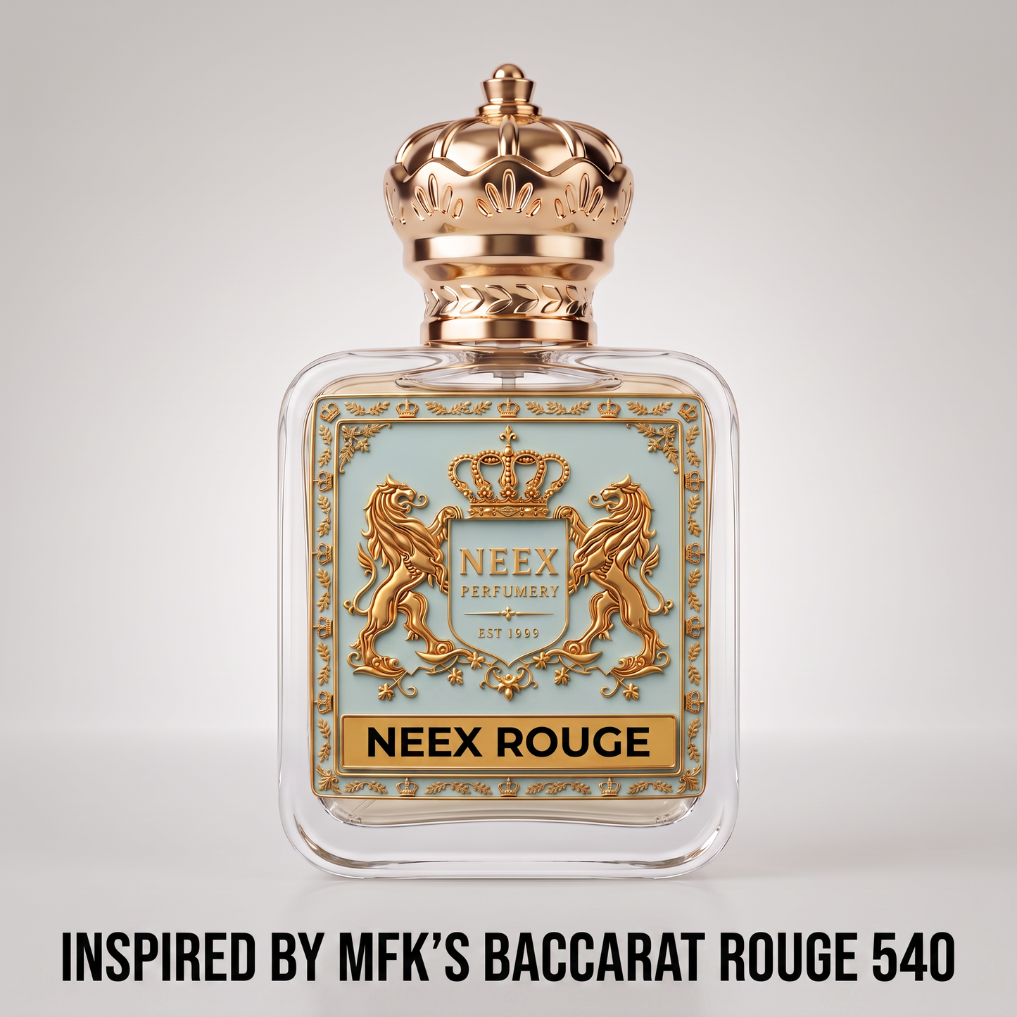 Discover NEEX Rouge — a radiant fragrance inspired by MFK Baccarat Rouge 540. Long-lasting, luxurious, and perfect for year-round elegance.