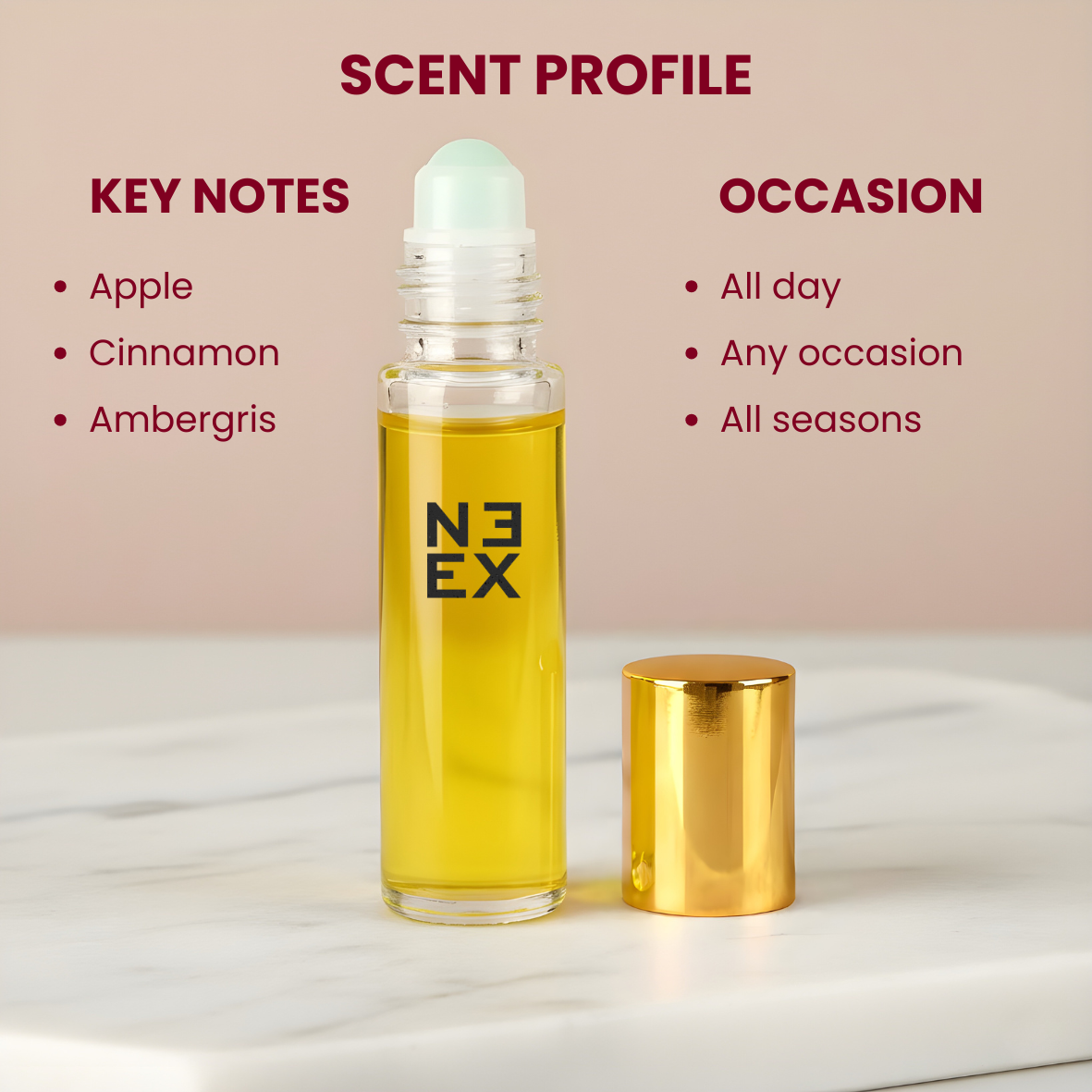 Luxury fragrance with pineapple, patchouli, and birch – confident & timeless