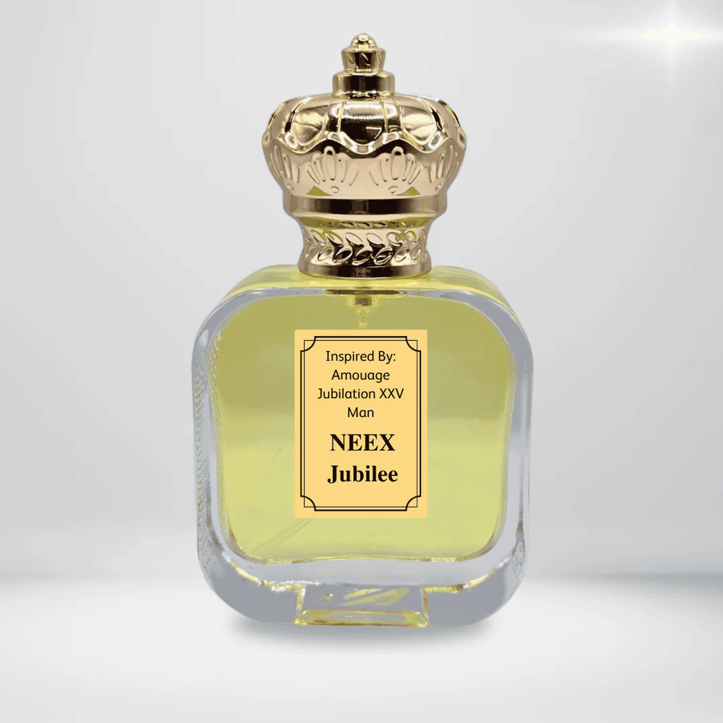 NEEX Jubilee perfume bottle – inspired by Jubilation XXV Man