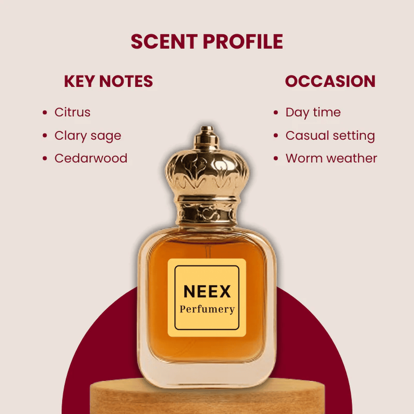 Luxury fragrance with citrus, clary sage, cedarwood – fresh & masculine