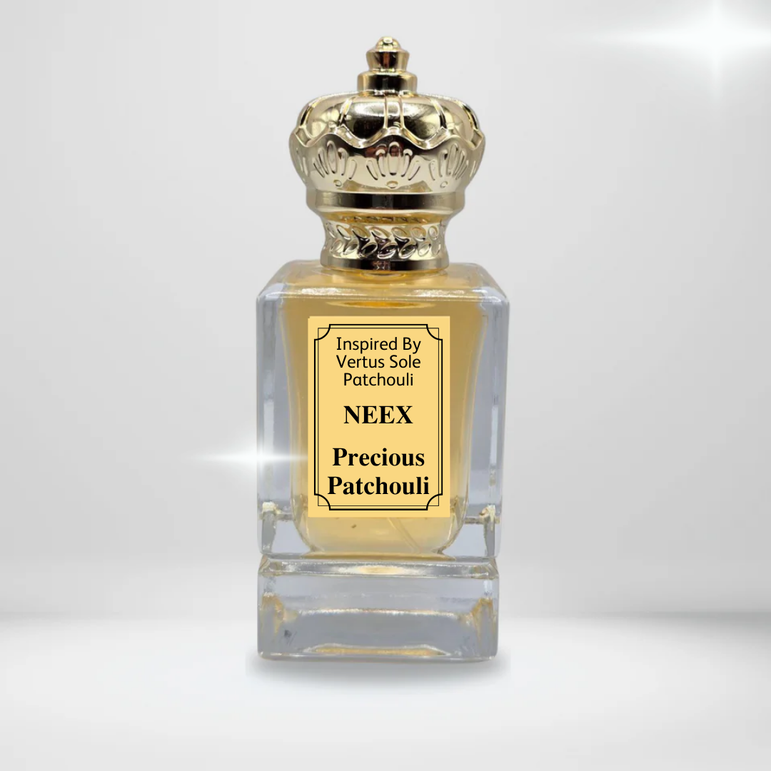 NEEX Precious Patchouli perfume bottle – inspired by Sole Patchouli