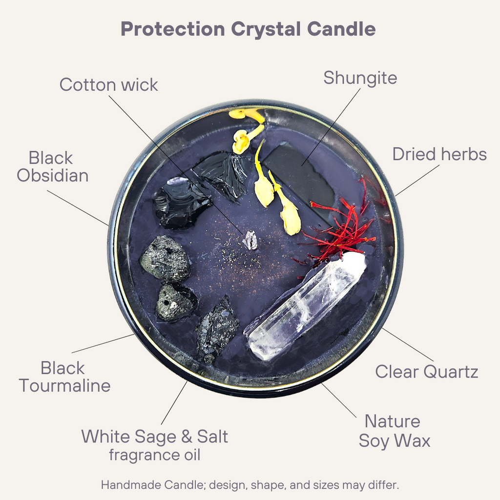 Protection Ctystal Candle, NEEX Store in Fairview Mall, Soy wax