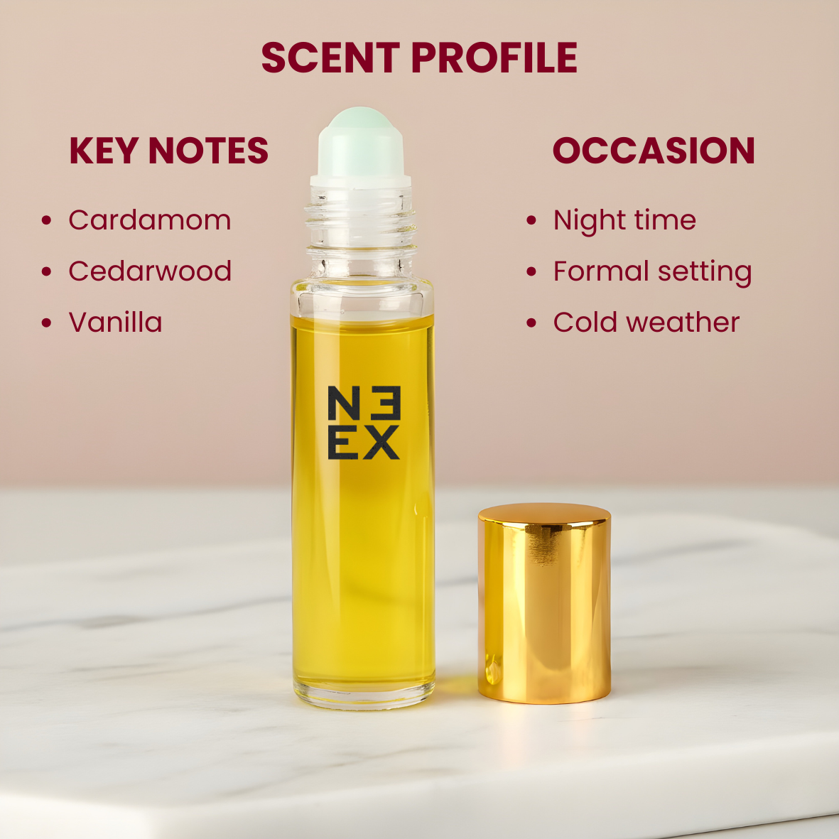 Luxury perfume oil with pineapple, iris and warm woods – bold & refined